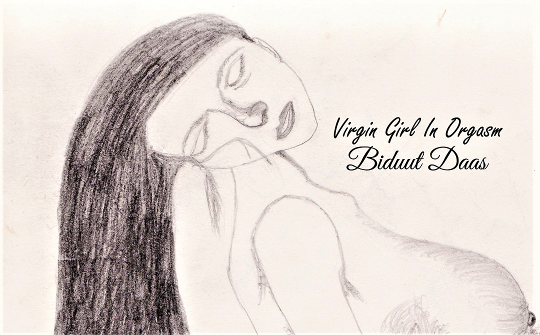 Virgin Girl In Orgasm, Drawing By Superstar Biduut Daas